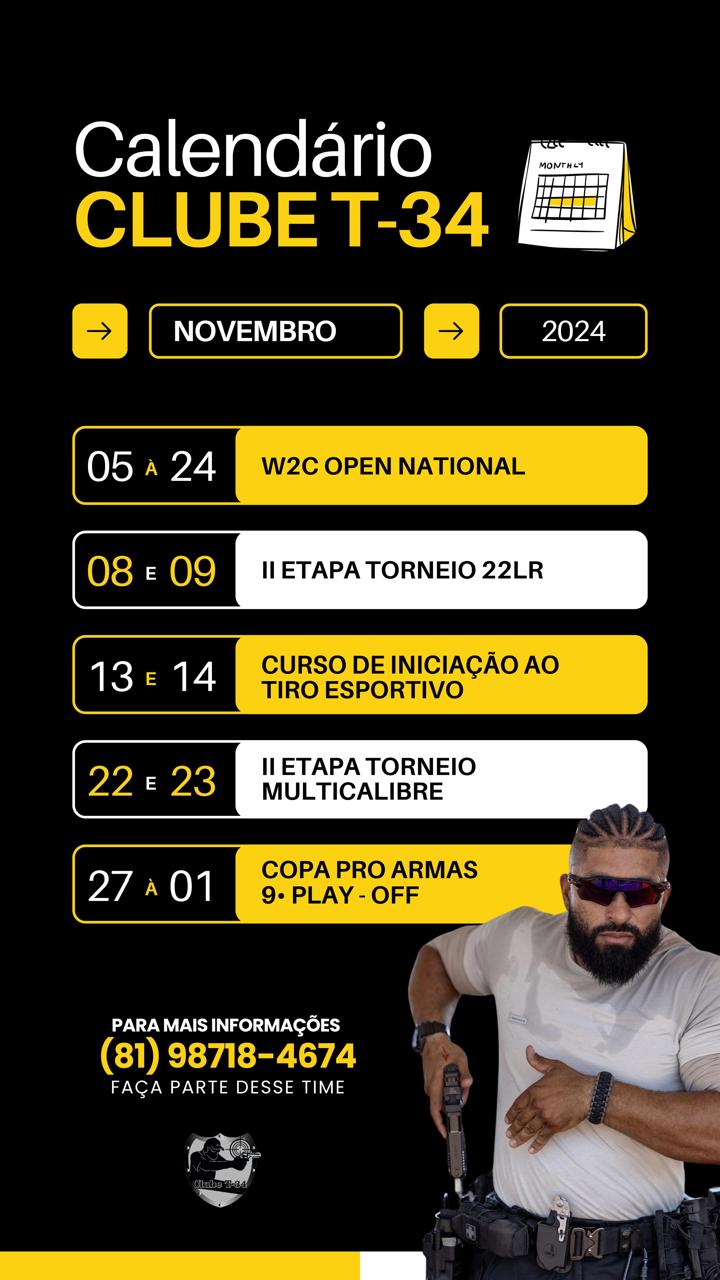 Calendario Novembro 2024